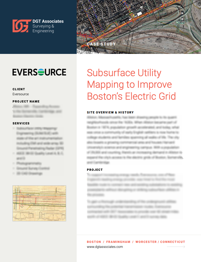 Subsurface Utility Mapping to Improve Boston’s Electric Grid Case Study